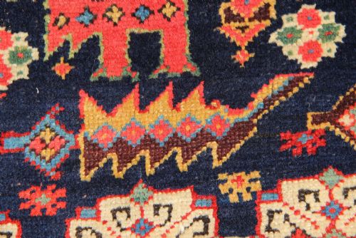 134 X 302CM FINE ANTIQUE KURDISH LONG RUG - ADDITIONAL PHOTO 5