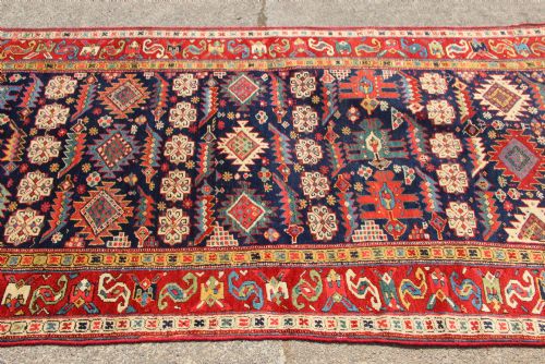 134 X 302CM FINE ANTIQUE KURDISH LONG RUG - ADDITIONAL PHOTO 9