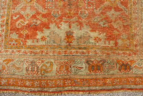 214 X 291CM 19TH CENTURY GHIORDES OUSHAK CARPET - ADDITIONAL PHOTO 2