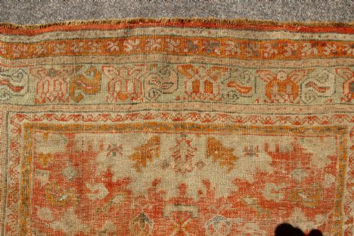 214 X 291CM 19TH CENTURY GHIORDES OUSHAK CARPET - ADDITIONAL PHOTO 6