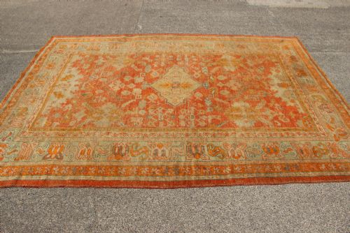 214 X 291CM 19TH CENTURY GHIORDES OUSHAK CARPET - ADDITIONAL PHOTO 8