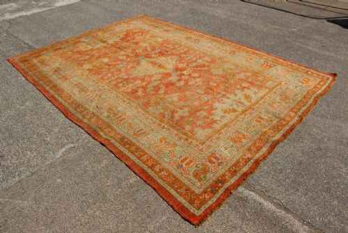 214 X 291CM 19TH CENTURY GHIORDES OUSHAK CARPET - ADDITIONAL PHOTO 10