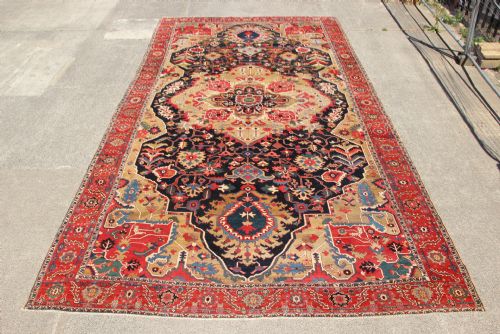 329 X 626CM VERY LARGE AND EXTREMELY FINE SERAPI HERIZ CARPET