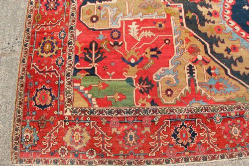 329 X 626CM VERY LARGE AND EXTREMELY FINE SERAPI HERIZ CARPET - ADDITIONAL PHOTO 1