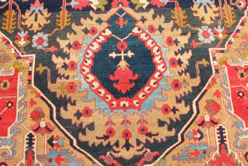 329 X 626CM VERY LARGE AND EXTREMELY FINE SERAPI HERIZ CARPET - ADDITIONAL PHOTO 2