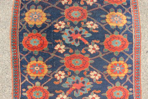 96 X 616CM FINE ANTIQUE KURDISH 'MINA KHANI' LONG RUNNER - ADDITIONAL PHOTO 7