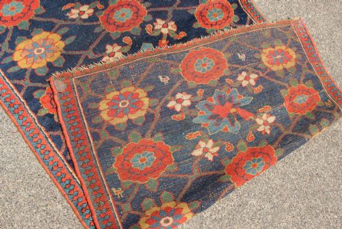 96 X 616CM FINE ANTIQUE KURDISH 'MINA KHANI' LONG RUNNER - ADDITIONAL PHOTO 8