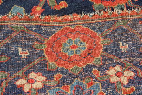 96 X 616CM FINE ANTIQUE KURDISH 'MINA KHANI' LONG RUNNER - ADDITIONAL PHOTO 9