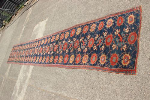 96 X 616CM FINE ANTIQUE KURDISH 'MINA KHANI' LONG RUNNER - ADDITIONAL PHOTO 10