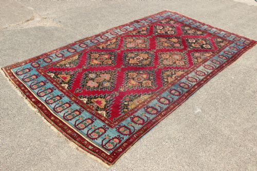 163 X 297CM ANTIQUE KARABAGH CARPET - ADDITIONAL PHOTO 3
