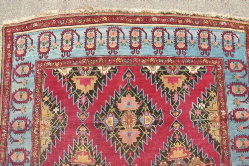 163 X 297CM ANTIQUE KARABAGH CARPET - ADDITIONAL PHOTO 14