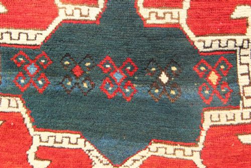 113 X 246CM ANTIQUE KAZAK RUG THE CAUCASUS - ADDITIONAL PHOTO 5