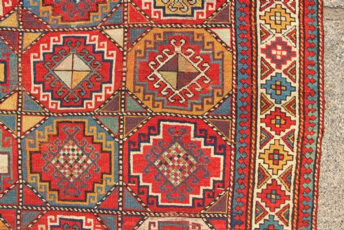 138 X 232CM FINE ANTIQUE MOGHAN KAZAK - ADDITIONAL PHOTO 2