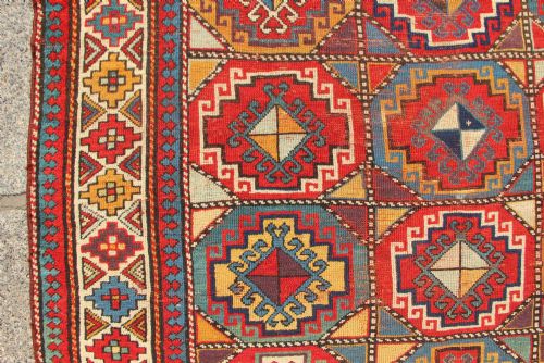138 X 232CM FINE ANTIQUE MOGHAN KAZAK - ADDITIONAL PHOTO 4