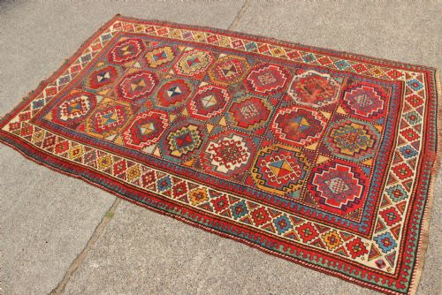 138 X 232CM FINE ANTIQUE MOGHAN KAZAK - ADDITIONAL PHOTO 5