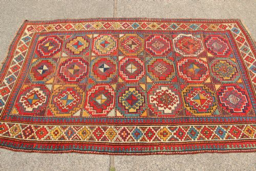 138 X 232CM FINE ANTIQUE MOGHAN KAZAK - ADDITIONAL PHOTO 6