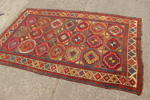 138 X 232CM FINE ANTIQUE MOGHAN KAZAK - ADDITIONAL PHOTO 7