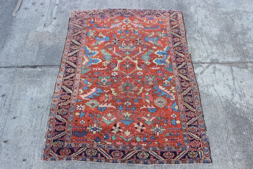 194 X 279cm Antique Heriz Carpet