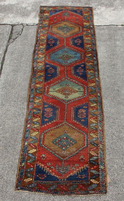 94 X 337cm Antique North West Persian Runner