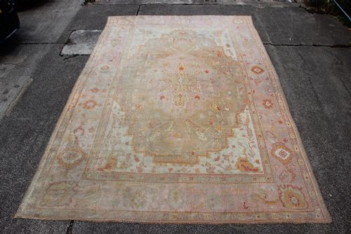 322 X 480cm Antique Pale Oushak Carpet
