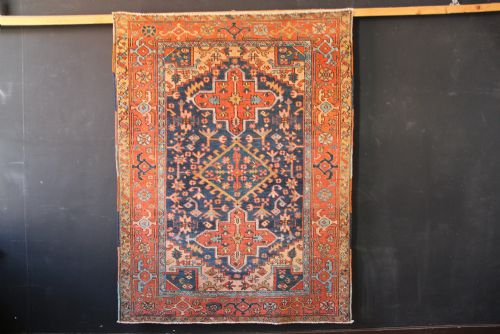 144 X 187cm Antique Heriz Area Carpet