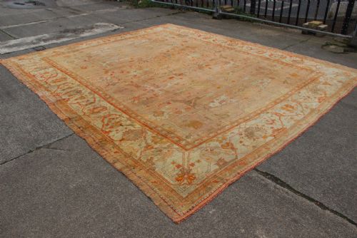 386 X 462cm Fine Antique Oushak Carpet