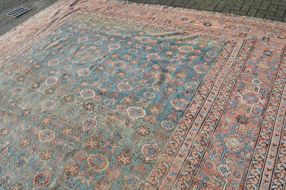 376 x 605cm Gorgeous Green Bakshiash Carpet