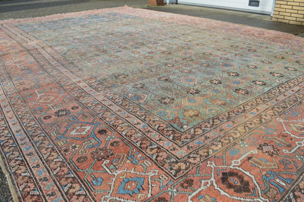 376 x 605cm Gorgeous Green Bakshiash Carpet View III