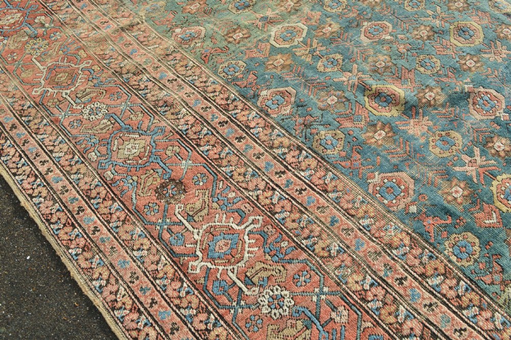 376 x 605cm Gorgeous Green Bakshiash Carpet View V