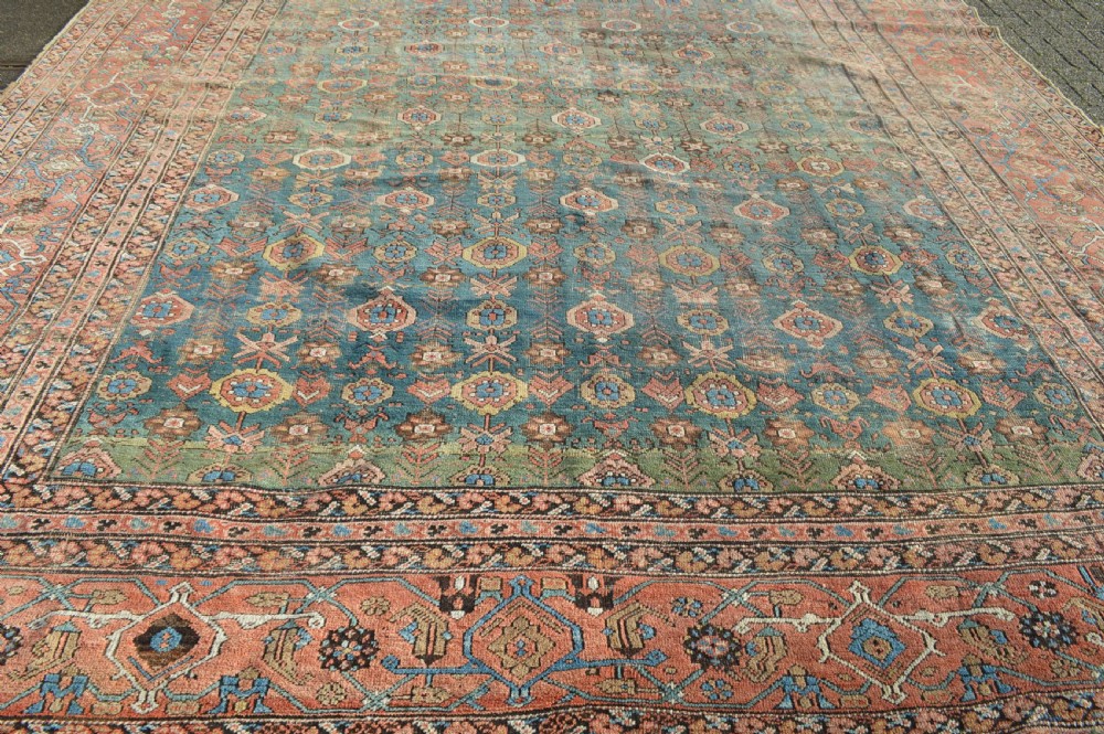 376 x 605cm Gorgeous Green Bakshiash Carpet View VI