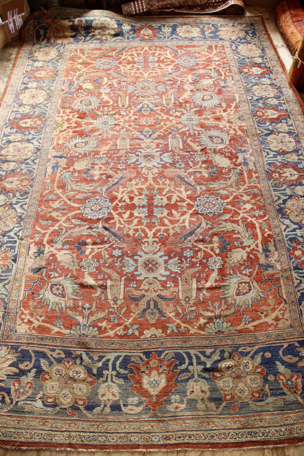 338 x 518cm Beautiful Antique Ziegler Mahal Carpet