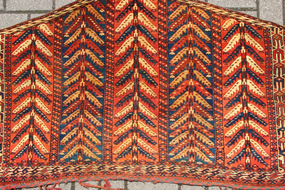 128 x 77cm Mid 19th century Yomud 'Tree' Asmalyk View II
