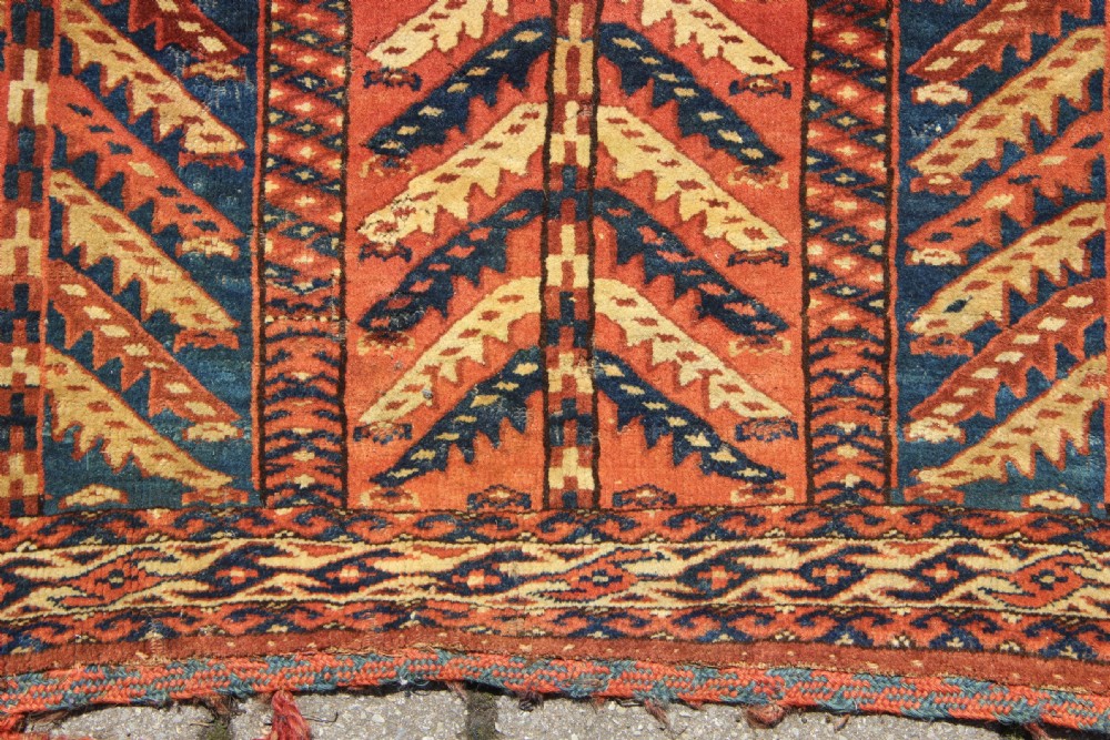 128 x 77cm Mid 19th century Yomud 'Tree' Asmalyk View IV