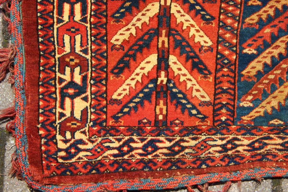 128 x 77cm Mid 19th century Yomud 'Tree' Asmalyk View V