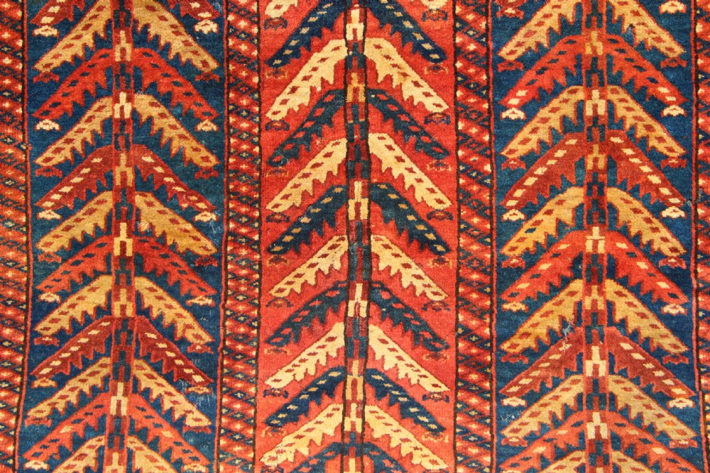 128 x 77cm Mid 19th century Yomud 'Tree' Asmalyk View VI