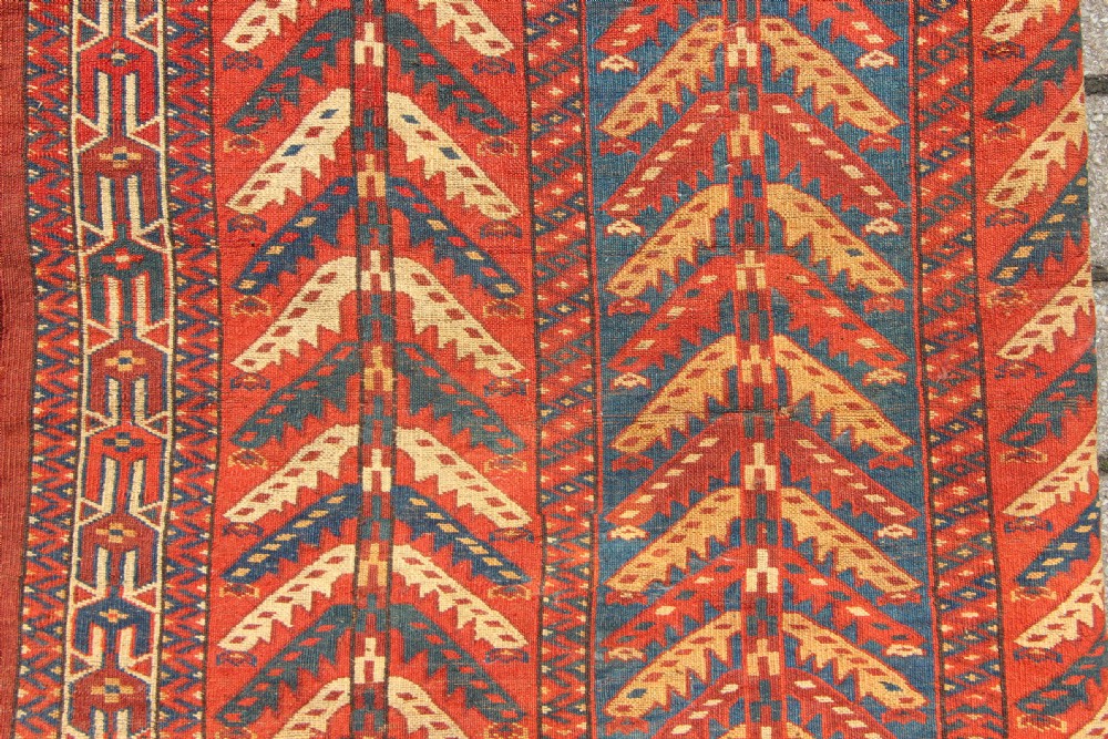 128 x 77cm Mid 19th century Yomud 'Tree' Asmalyk View IX