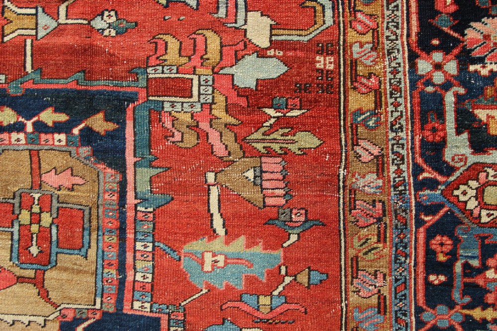 303 x 385cm Gorgeous Antique Serapi View XV