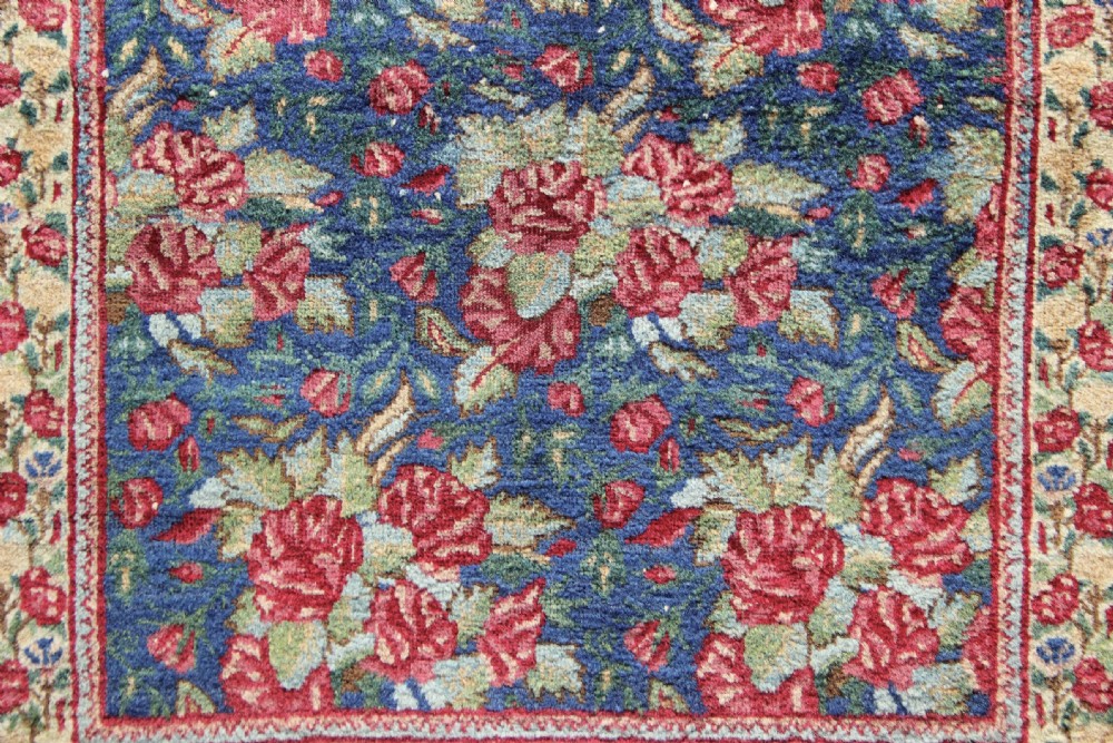 60 x 81cm Antique Kirman rug View II