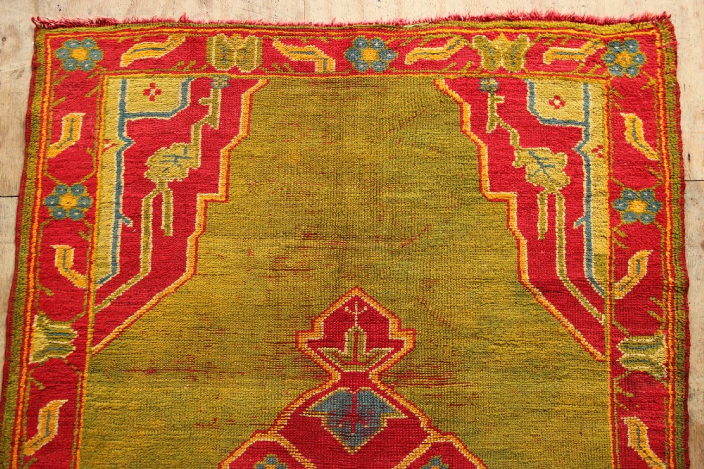 122 x 211cm Antique Oushak Rug View VI