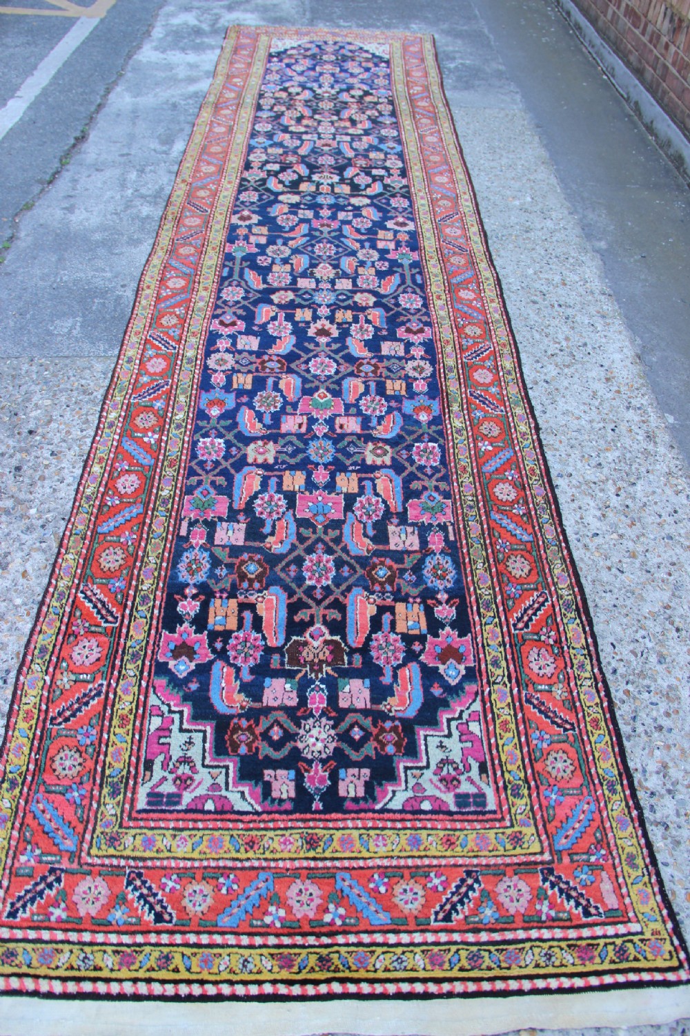 117 x 508cm Superb Caucasian Karabagh Runner View XI