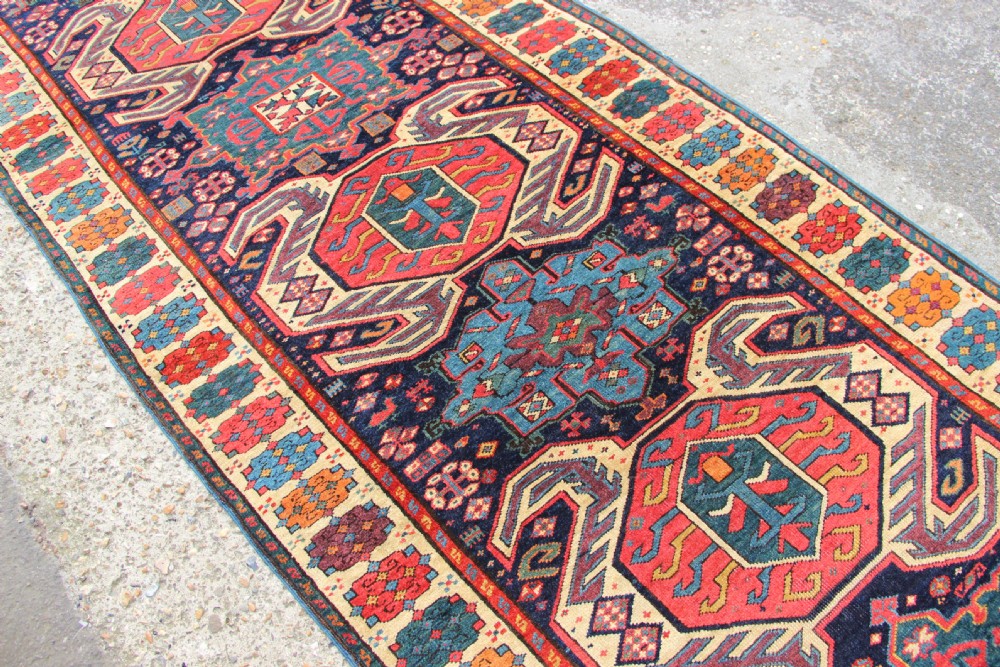 100 x 380 cm Antique Transcaucasian Runner View IV