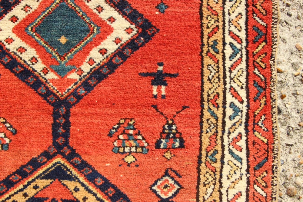 88 x 327cm Antique Narrow Hamadan Runner View III