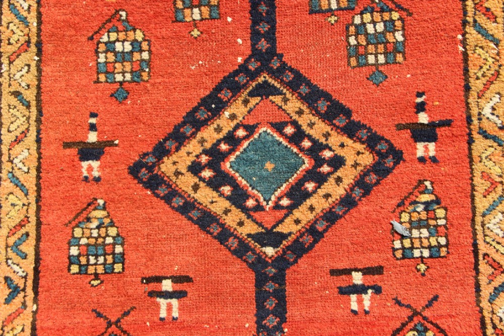 88 x 327cm Antique Narrow Hamadan Runner View IV