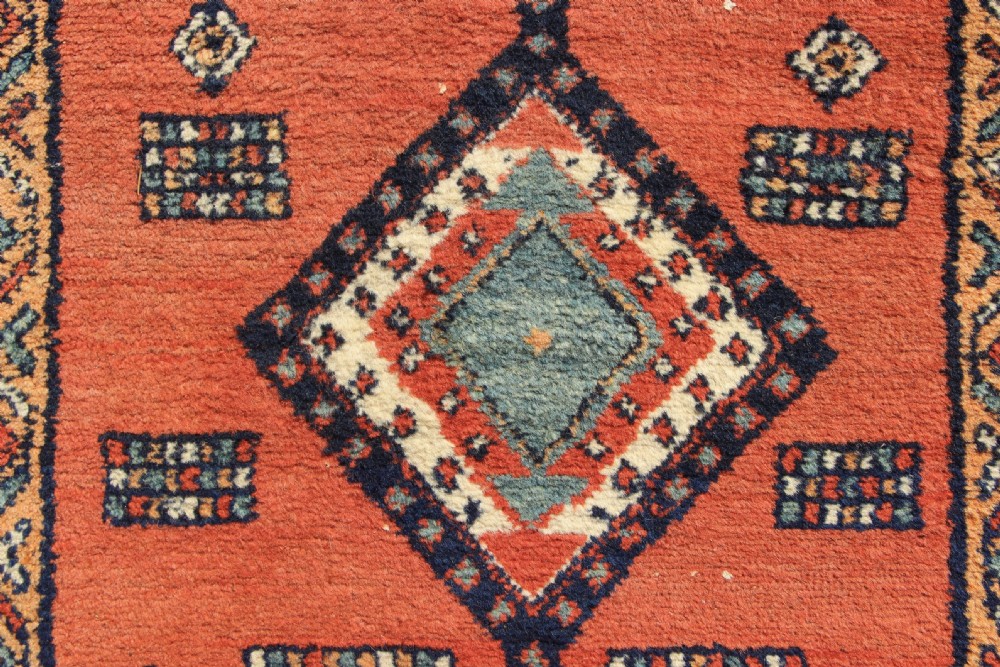 88 x 327cm Antique Narrow Hamadan Runner View V