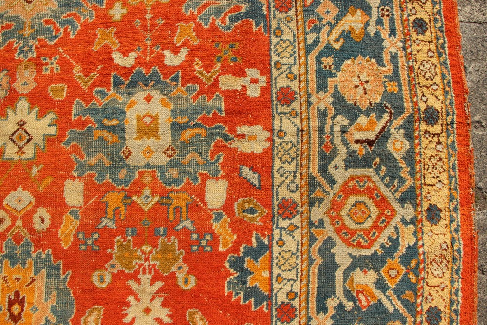 310 x 415cm Superb Antique Oushak Carpet View VI