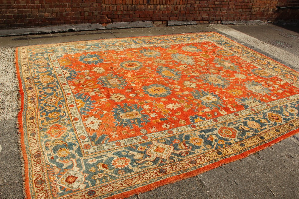 310 x 415cm Superb Antique Oushak Carpet View XII
