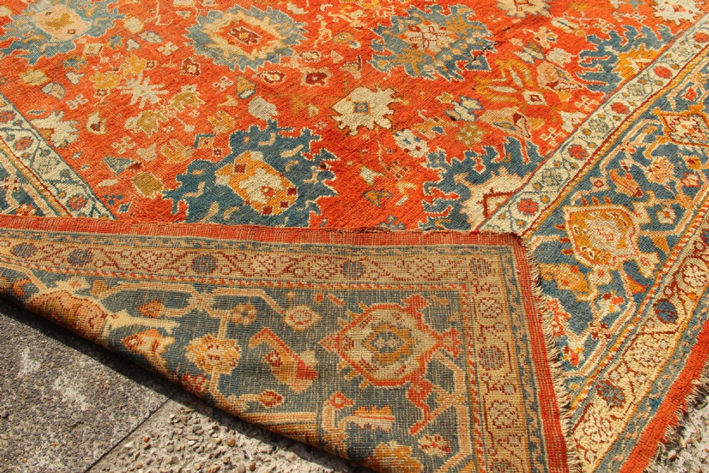 310 x 415cm Superb Antique Oushak Carpet View XV