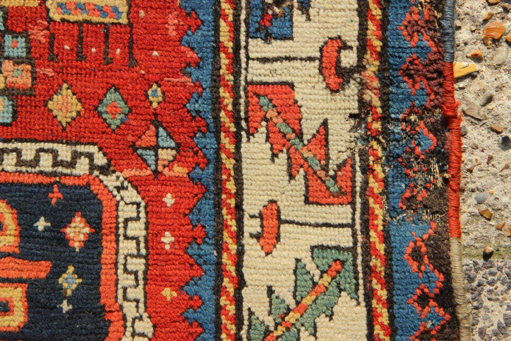 93 x 180cm Exceptional, Early Kazak Prayer Rug View VIII