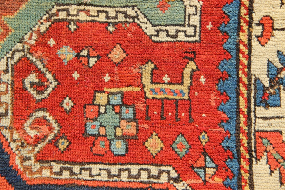 93 x 180cm Exceptional, Early Kazak Prayer Rug View IX