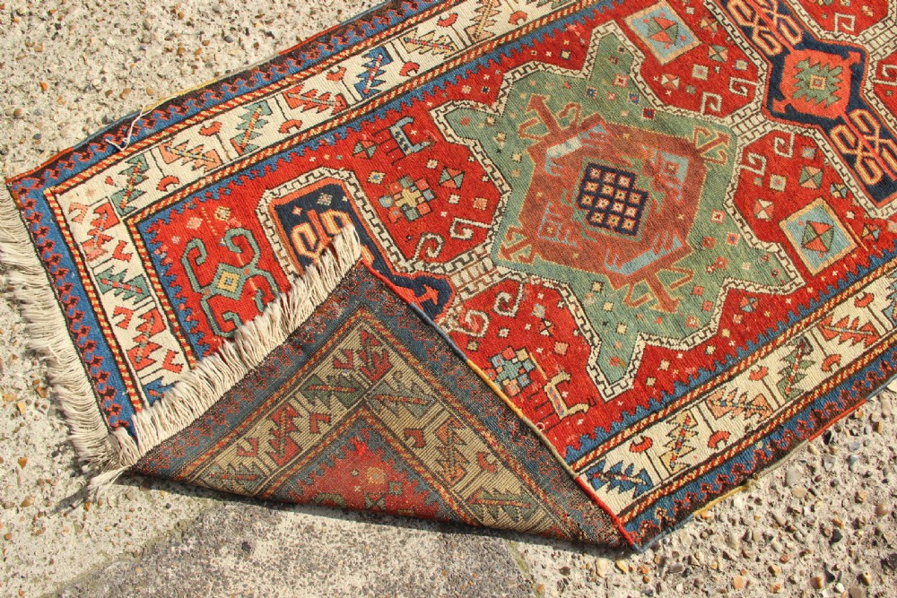 93 x 180cm Exceptional, Early Kazak Prayer Rug View XII